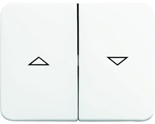 Busch-Jaeger 1785 JA-24G Wippe Jalousie mit Aufdruck Alpha Nea studioweiß hochglanz Schalter für Rollladensteuerung mit Pfeilsymbolen