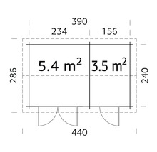 Plan d''un abri de jardin avec dimensions