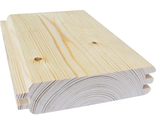 Profilé de madriers en bloc épicéa 2400 x 146 x 38 mm Profilé de madriers en bloc épicéa 2400 x 146 x 38 mm