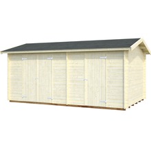 Remise à outils Palmako Jari 14,5 m² avec plancher 550 x 346 cm naturel