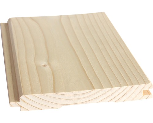 Lambris à emboîter Konsta épicéa "A" brut 2400 x 146 x 19 mm Panneau en bois d''épicéa