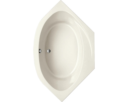 Baignoire d''angle en acrylique sanitaire avec garniture de vidange