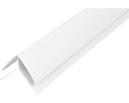 Baguettes d'angle extérieures Duropan blanches 10x20x2700 mm Profilé d''angle en plastique