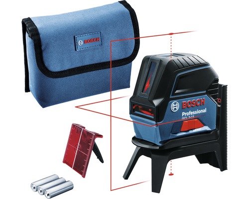 Bosch Professional Laser GCL 2-15 avec 3 piles 1,5 V-LR6 (AA) et cible laser  - HORNBACH