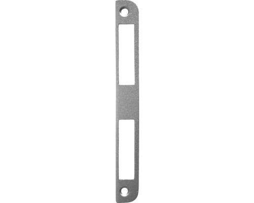 Gâche à équerre pour porte de chambre Bever gauche/droite, argent, 20 x 20 x 170mm Têtière métallique avec découpes rectangulaires et trous de fixation