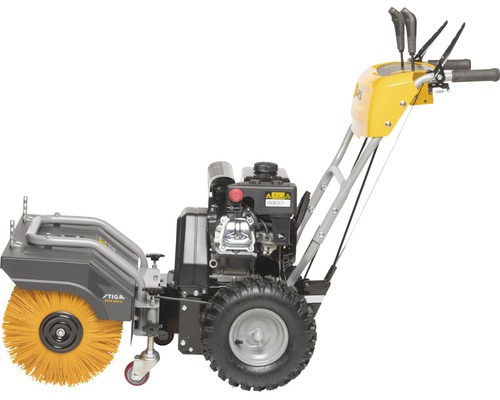 Kehrmaschine mit rotierender Bürste für den Aussenbereich