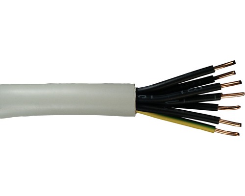 Gaine de câble NYM-J 7x1,5 mm² gris
