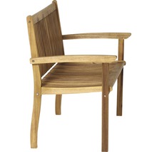 Gartenstuhl mit Armlehnen aus Holz