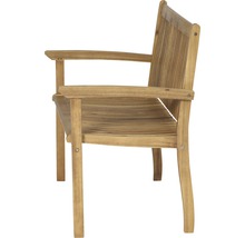 Holzstuhl mit Armlehnen