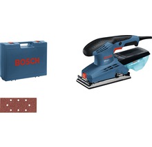 Ponceuse vibrante Bosch avec papier abrasif et coffret de rangement