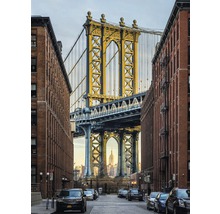 Papier peint panoramique intissé XXL2-013 New York Brooklyn 2 pces 184 x 248 cm