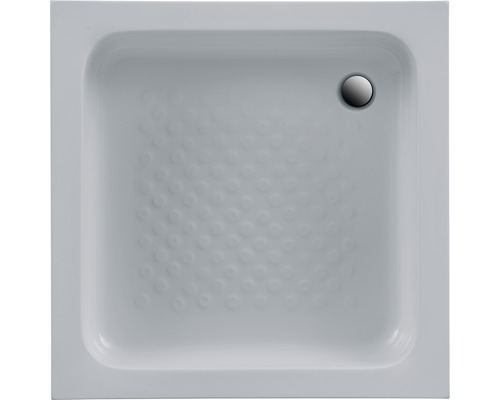 Quadratische Duschwanne mit Abfluss