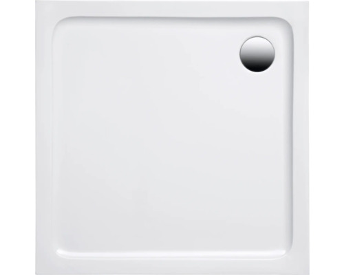 Receveur de douche OTTOFOND Imola 75 x 80 x 6 cm blanc brillant lisse 940501 Receveur de douche carré avec drain