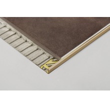 Winkel-Abschlussprofil Durosol Messing Länge 100 cm Höhe 8mm-thumb-3