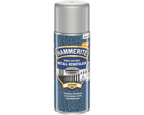 Peinture à effet martelé HAMMERITE Laque à effets gris argent 400 ml Peinture à effet martelé HAMMERITE Laque à effets gris argent 400 ml