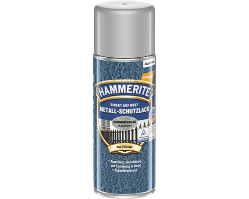 Peinture à effet martelé HAMMERITE Laque à effets gris argent 400 ml-0