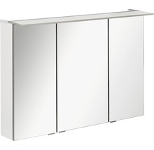 Spiegelschrank FACKELMANN B.perfekt 100 x 15 x 69 cm weiß 3-türig LED