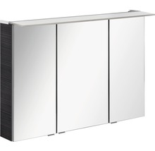 Spiegelschrank FACKELMANN B.perfekt 100 x 15 x 69 cm dark oak 3-türig LED