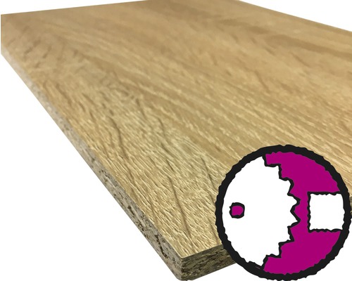 Panneau de particules Gold Craft Oak 19x1032x2650 mm (découpe possible en magasin) (découpe possible en magasin)