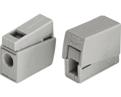 Borne pour luminaire Wago 224-101 0,5-2,5mm² 100 pièces modèle standard gris