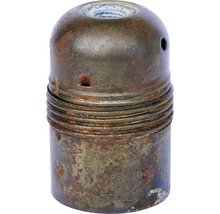 Culot de lampe E27 métallique, à filetage court vintage/patine-thumb-0