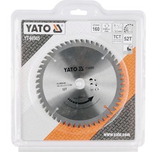 Lame de scie circulaire Yato HM/AI 160 x 2,2 x 20 mm 52 Z