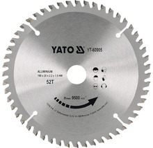 Lame de scie circulaire Yato HM/AI 160 x 2,2 x 20 mm 52 Z