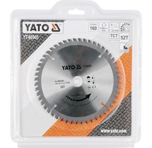 Lame de scie circulaire Yato HM/AI 160 x 2,2 x 20 mm 52 Z