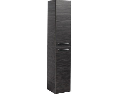 Meuble haut Fackelmann B.perfekt Dark Oak 159x30.5x32 cm Armoire haute avec deux portes et poignées