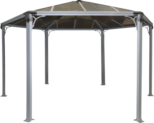 Pavillon de jardin de forme hexagonale avec toit