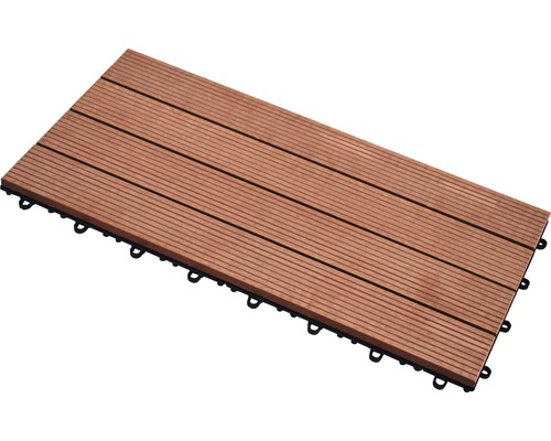 Dalle de terrasse en composite de bois avec système de clic