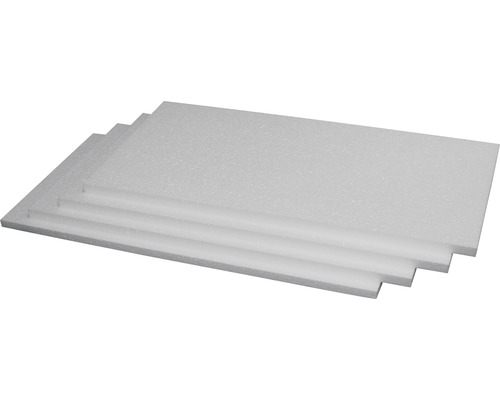 Panneau d'isolation acoustique en polystyrène PSE DES bord lisse catégorie de conductivité thermique 045 1000 x 500 x 20 mm (1 pce = 0,5 m² 1 paquet = 11 m²)