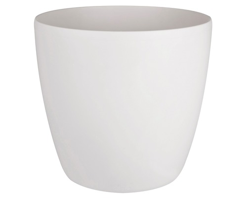 Cache-pot elho Brussels avec roulettes plastique Ø 35 cm blanc