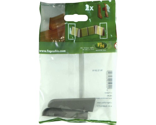 Emballage avec deux connecteurs d''angle