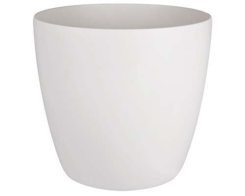 Cache-pot elho Brussels avec roulettes plastique Ø 40 cm blanc