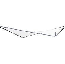 Voile d''ombrage avec barre de fixation pour un ombrage flexible