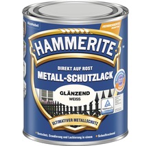 Laque de protection pour métaux HAMMERITE blanc brillant 250 ml-thumb-0