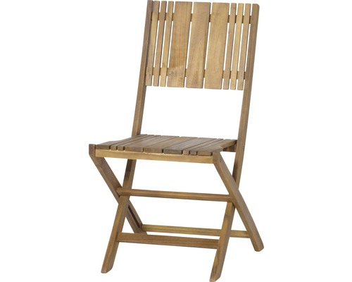 Klappstuhl Gardamo Falun Gestell und Fläche Akazienholz Holzklappstuhl für den Garten