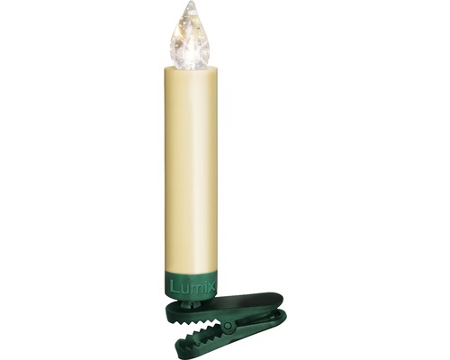 Krinner Bougies LED pour arbre de Noël Lumix Superlight Mini doré Extension