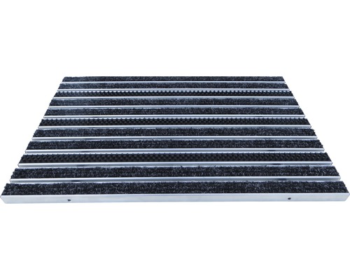 Paillasson avec brosses et profilés en aluminium