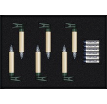 Bougies de sapin de Noël LED sans fil avec piles en kit