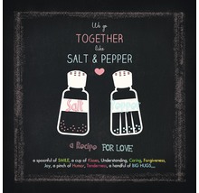 Glasbild Salt & Pepper 20x20 cm GLA1014