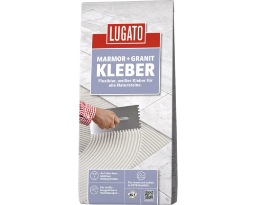 Lugato Natursteinfliesenkleber Marmor + Granit C2FE 20 kg-0