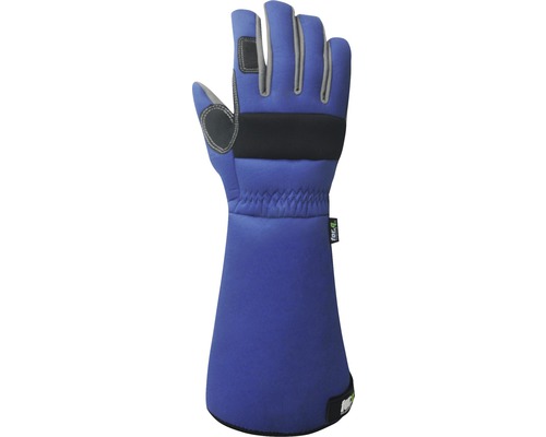 Gants de jardin bleus avec manchette pour protéger des épines et des rayures