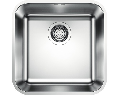 Évier Blanco SUPRA 400-U 430 x 430 mm acier inoxydable finition brossée 518201 Évier en acier inoxydable