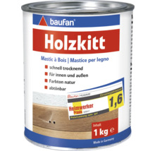 Dose Holzkitt der Marke Baufan, geeignet für den Innen- und Außenbereich, 1 kg