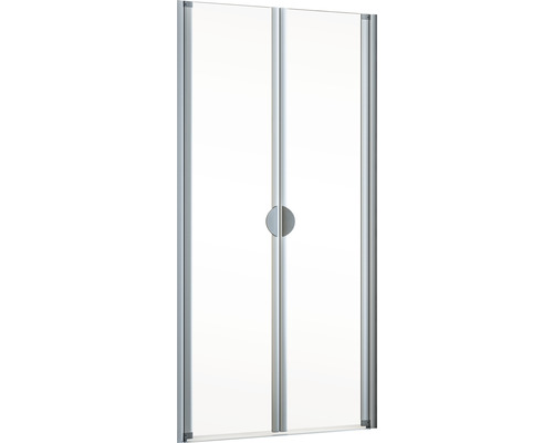 Duschkabine mit Drehtür und transparentem Glas