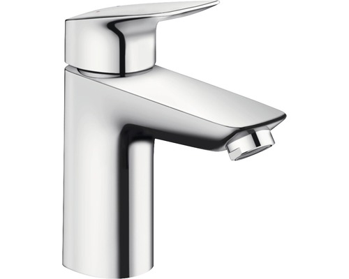 Mitigeur de lavabo hansgrohe Logis 71100000 chrome, mécanisme de vidage inclus