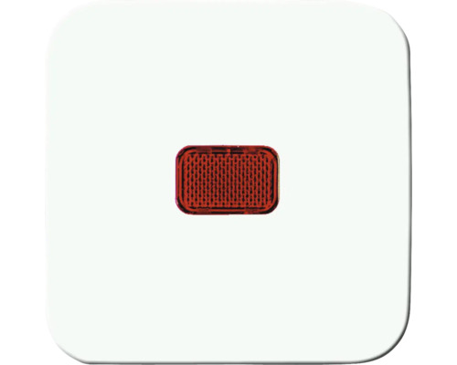 Bascule d'interrupteur avec calotte Busch-Jaeger 2509-214 Reflex SI blanc alpin Réflecteur rouge rectangulaire