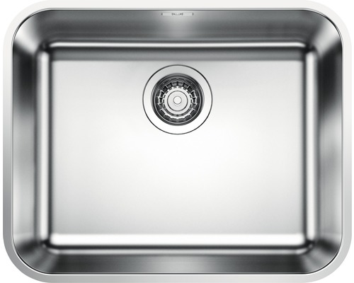 Évier Blanco SUPRA 500-U 530 x 430 mm acier inoxydable finition brossée 518205 Évier en acier inoxydable avec évacuation